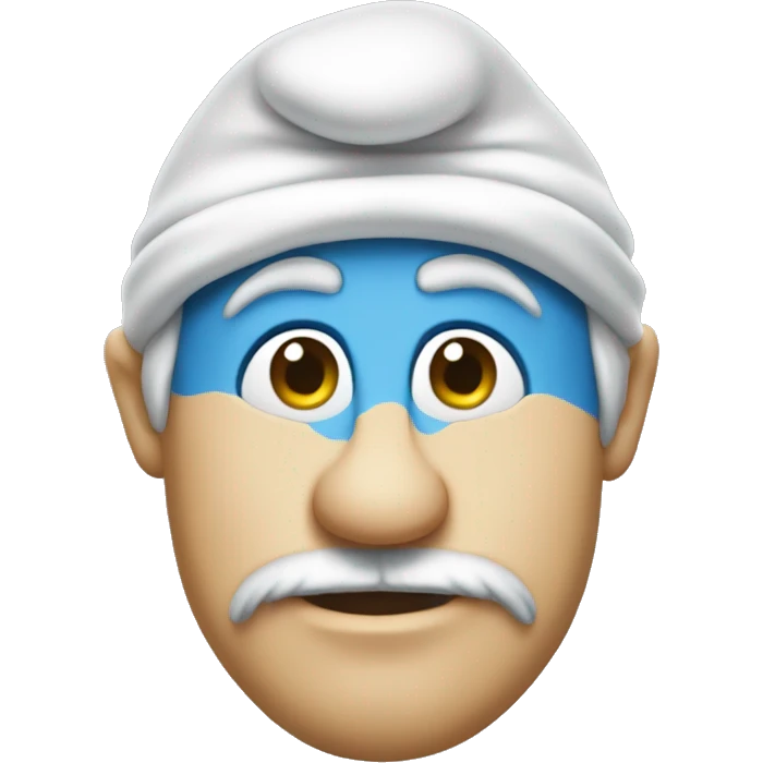 Smurf half torso emoji