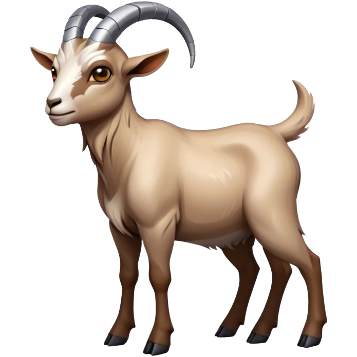 Cyberpunk Goat(Ram) man 2/3 view emoji