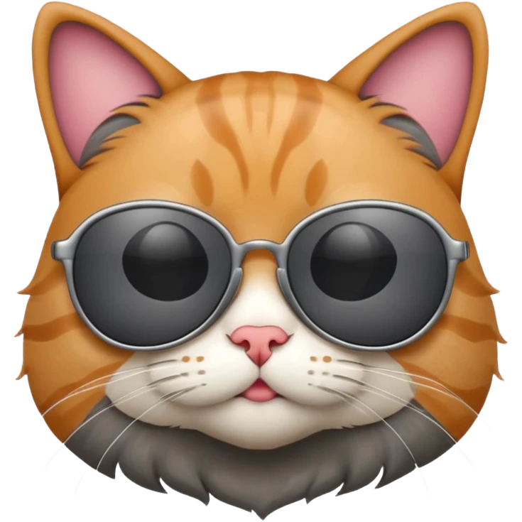 Cat wearing sunglasses emoji