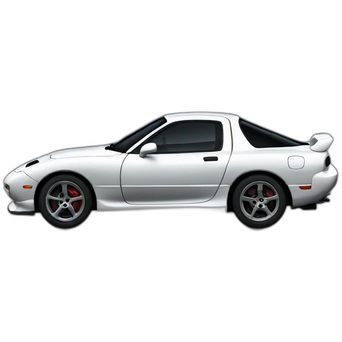 Black Mazda RX7 emoji