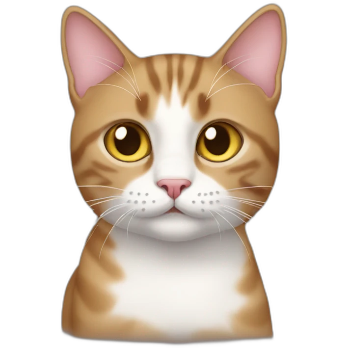 Cat with a rare syndrome emoji