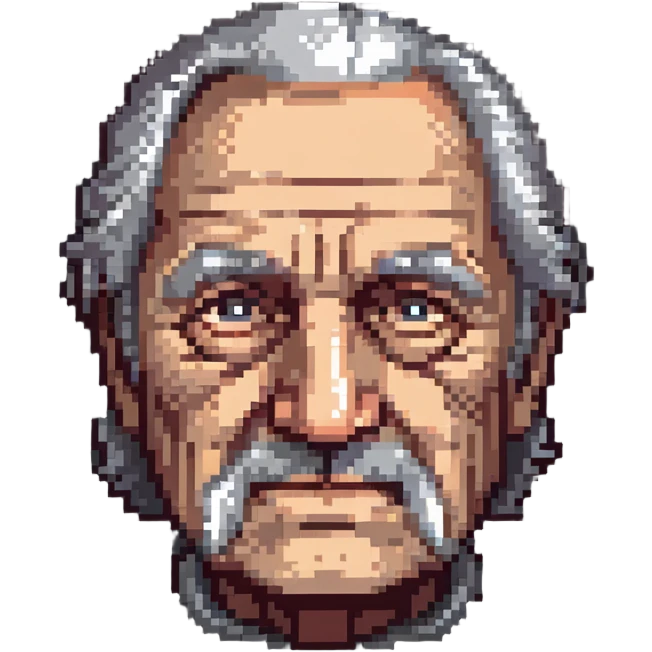 old man with wrinkles and gray hair emoji