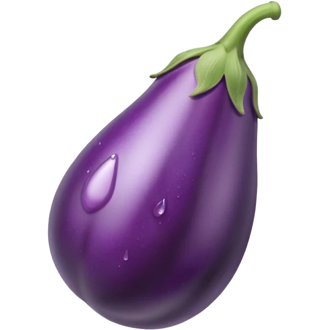 eggplant with water emoji emoji
