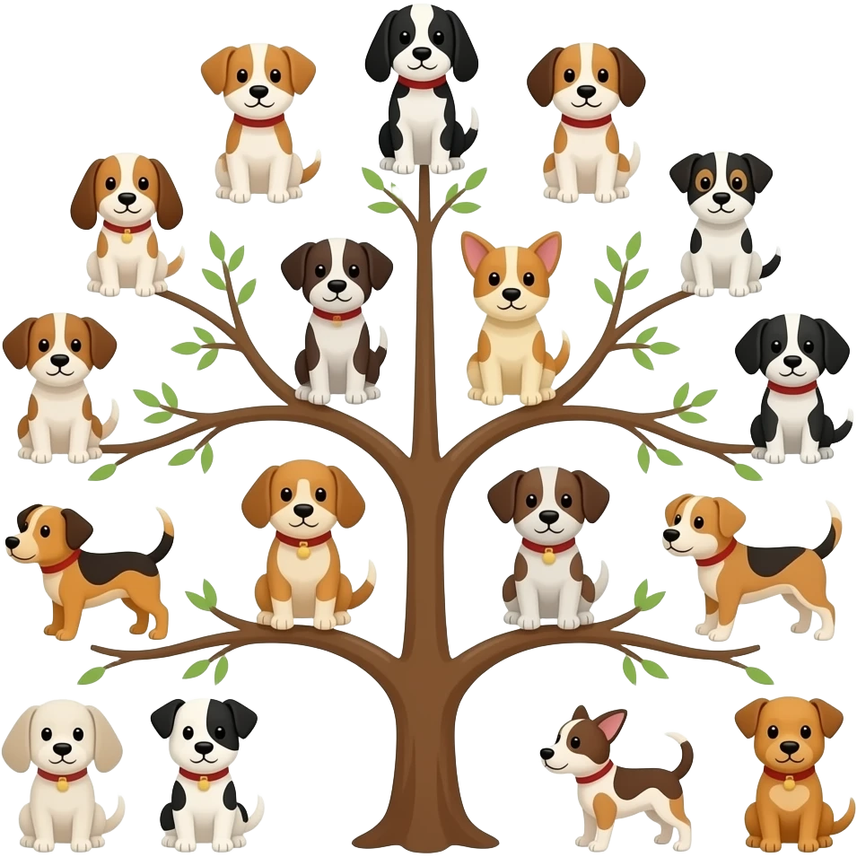 101 a dogs Family tree emoji