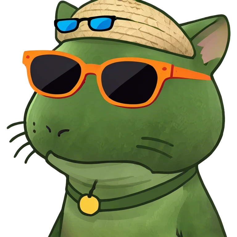 Cat wearing sunglasses emoji