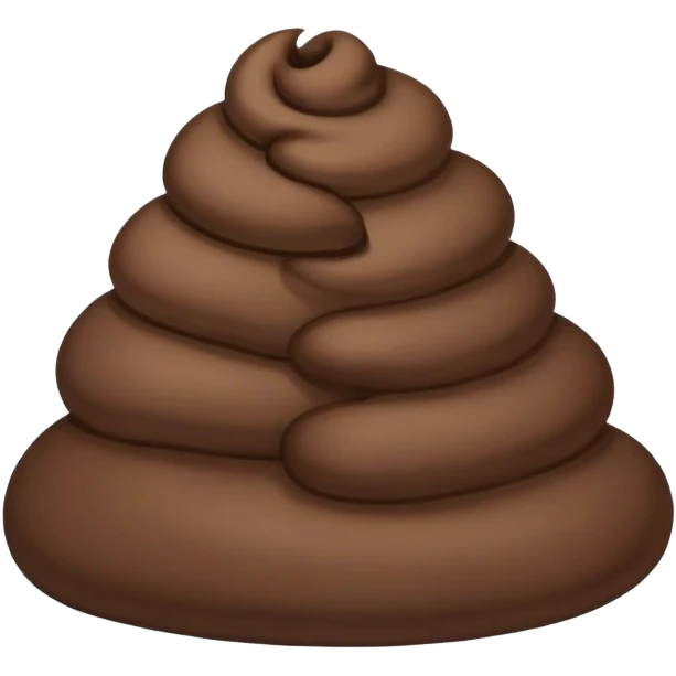 poop facing left emoji