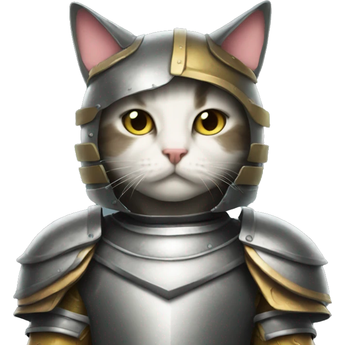 cat wear armor emoji
