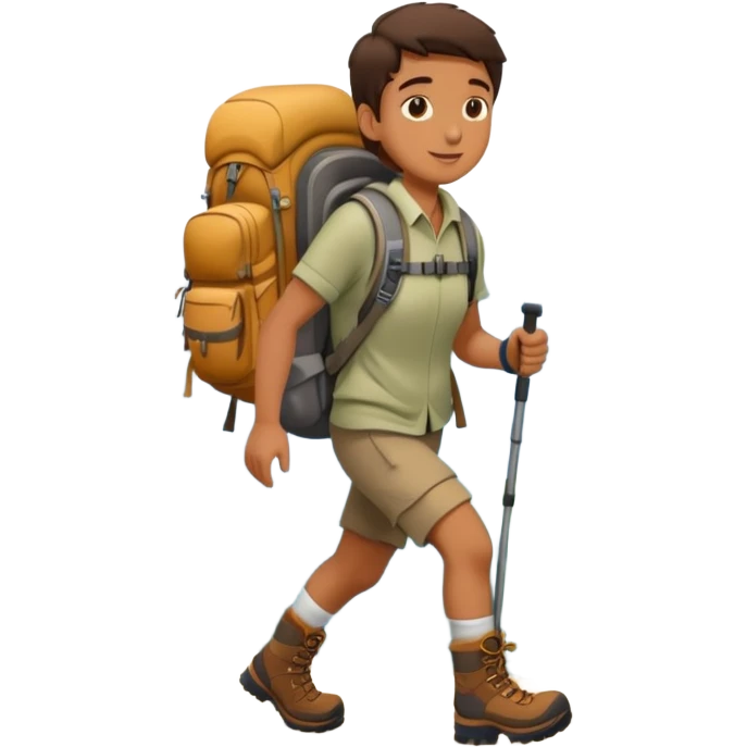 hiking in the mountains emoji