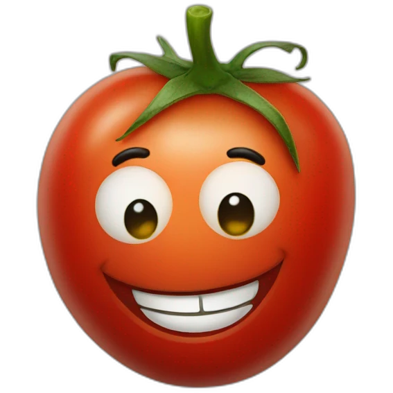 happy tomato emoji