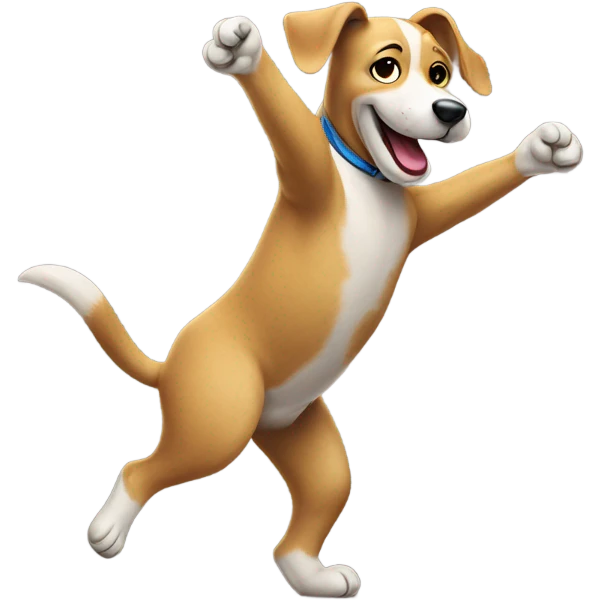 Dancing dog  emoji