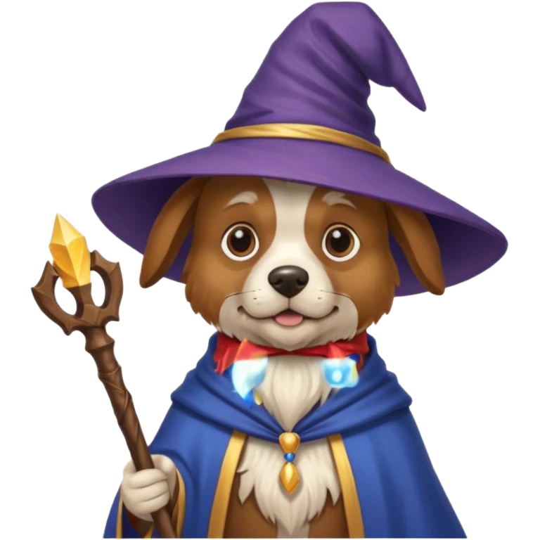 Dog wizard emoji