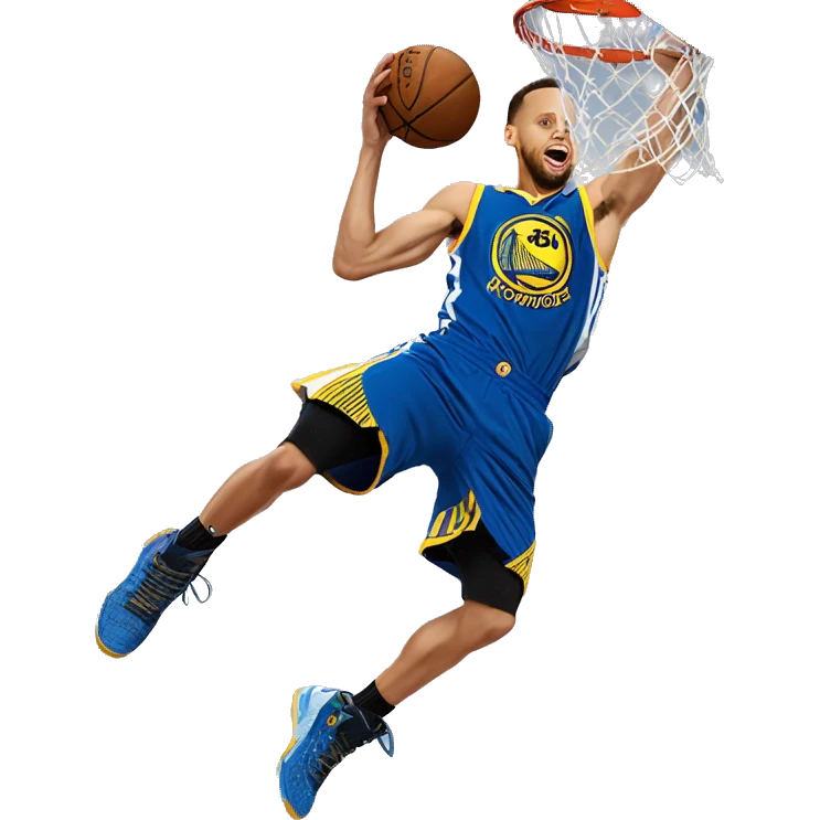 Stephen curry dunking emoji