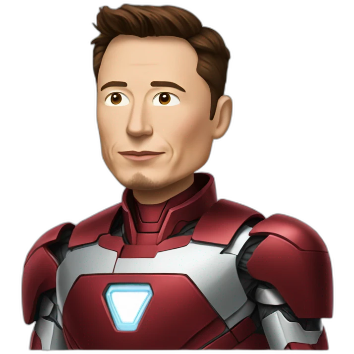 elon musk in iron man suit emoji