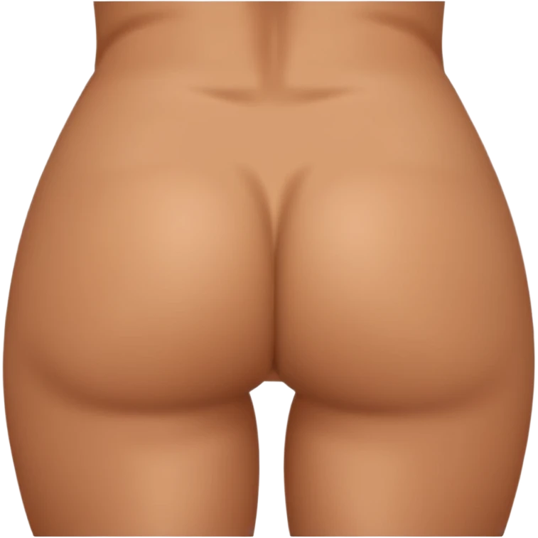 Naked female butt emoji