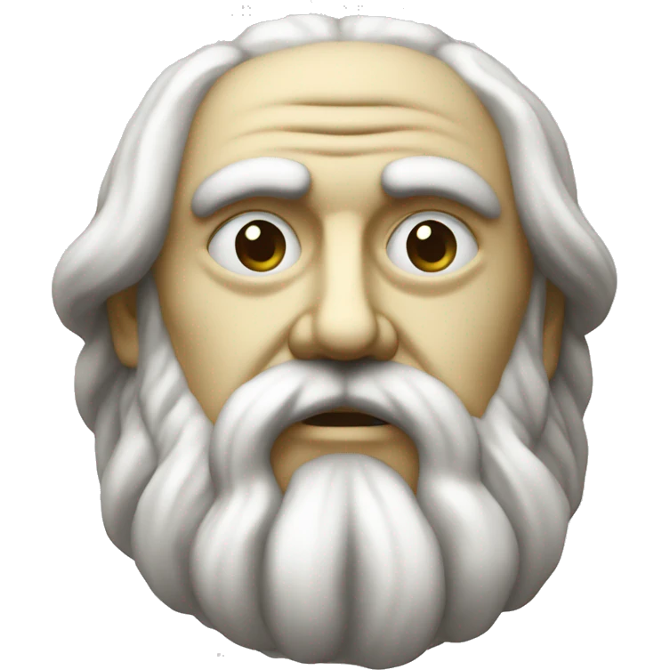 plato sculpture emoji