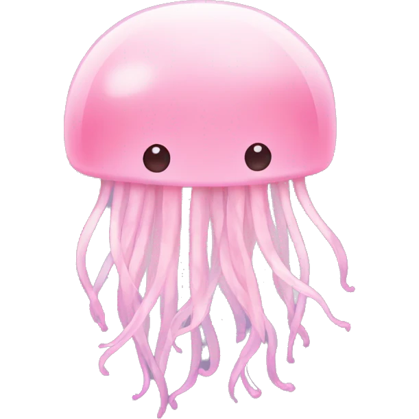 pastel light Pink jellyfish emoji