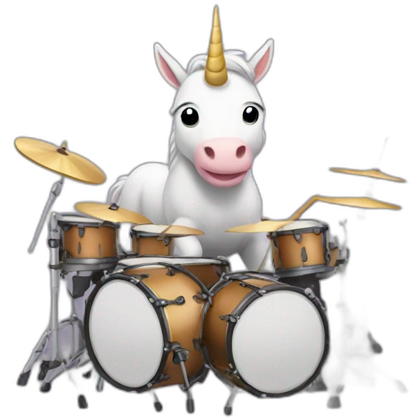 licorn drummer emoji