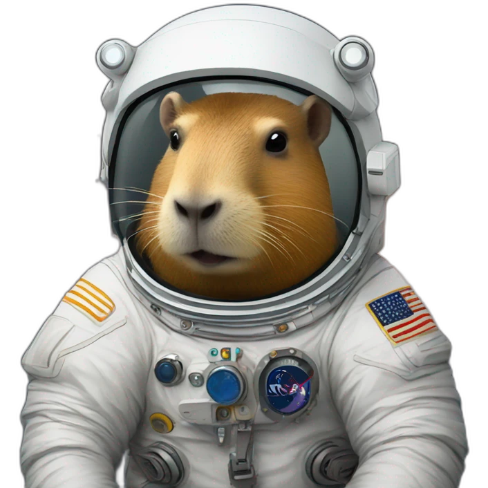 Capybara astronaut emoji