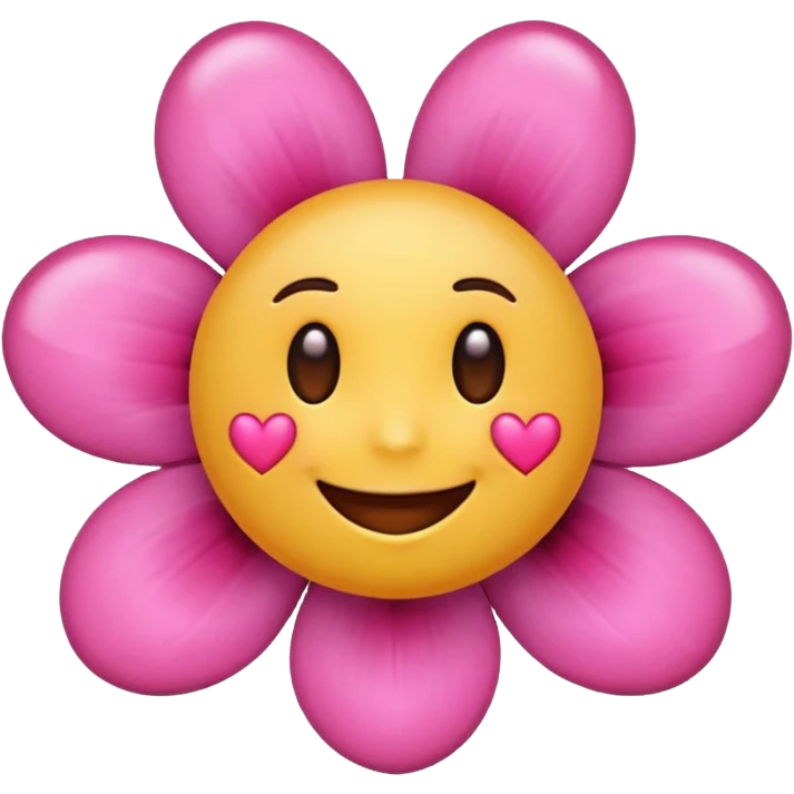 Emoji with flower ans heart emoji