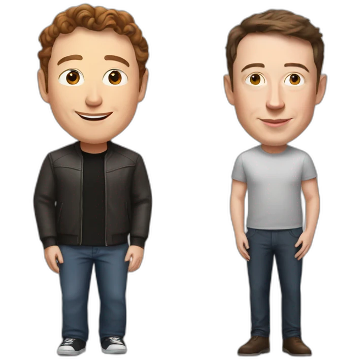 Zuckerberg and Elon musk love emoji