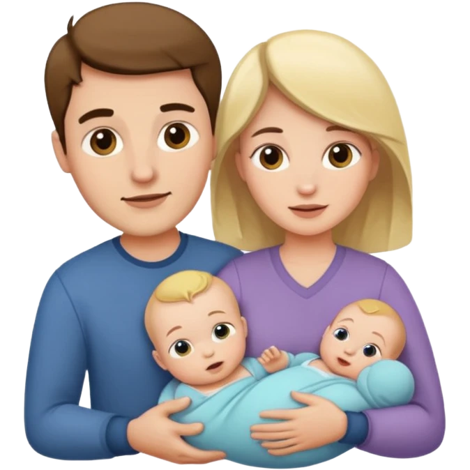 Man with woman and baby emoji