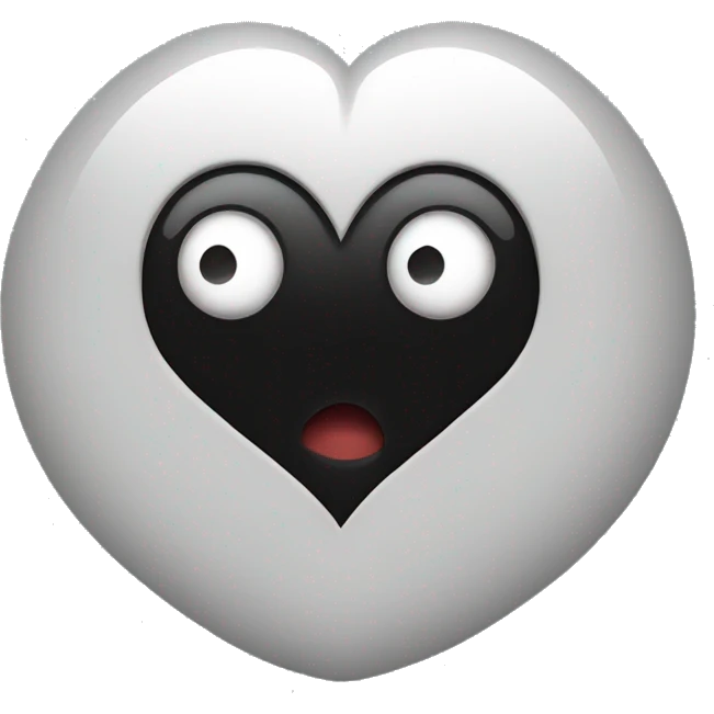 A black heart with an eye in the middle  emoji