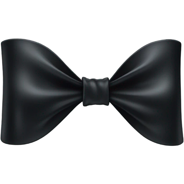 Black bow  emoji