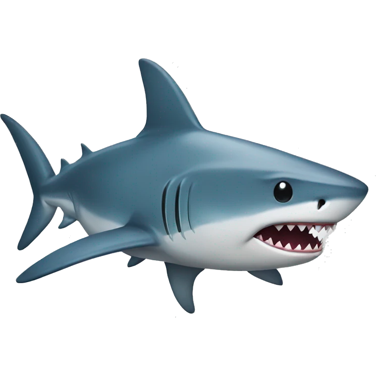 Shark with a bow emoji