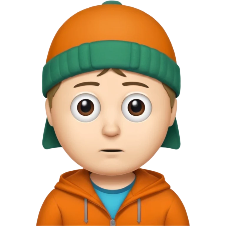 Timmy from South Park in the style of South Park emoji
