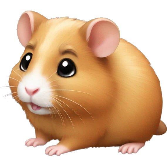 cute brown hamster  emoji