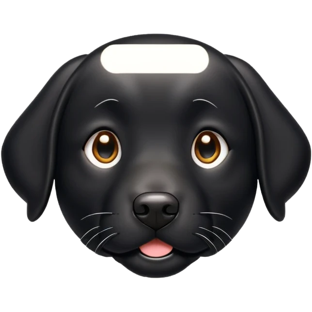 black labrador dog emoji