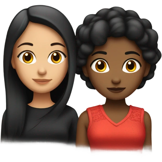 Chica de pelo rojo con una gata negra  emoji