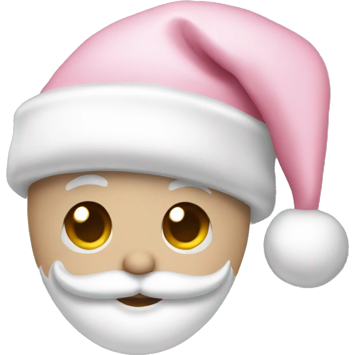 light pink santa hat emoji