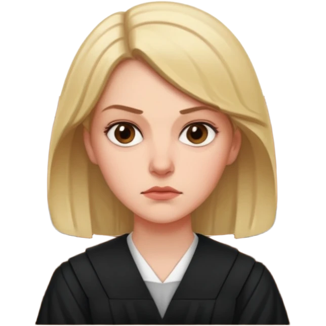 court white woman emoji