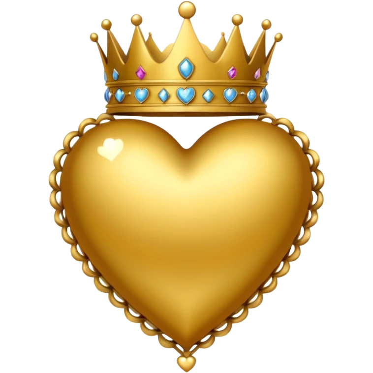 Corazon con una corona emoji