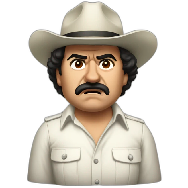 Pablo Escobar angry emoji