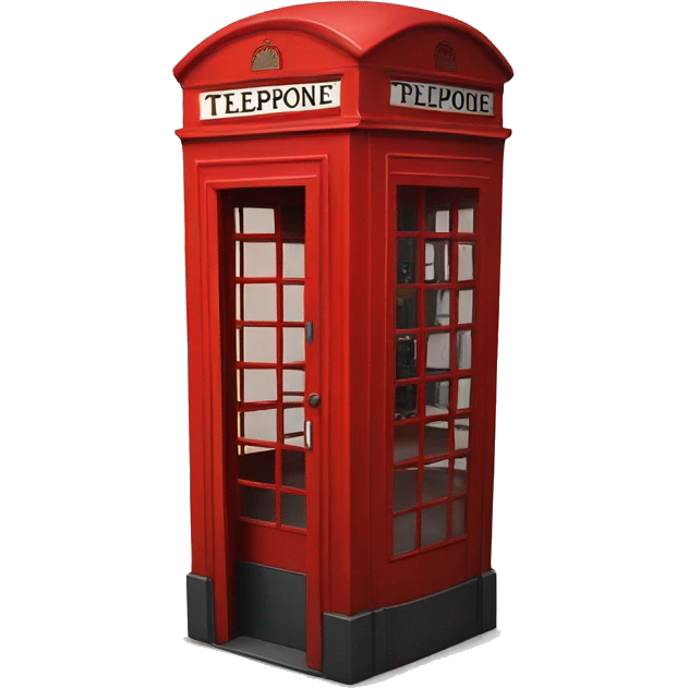 London telephone booth emoji
