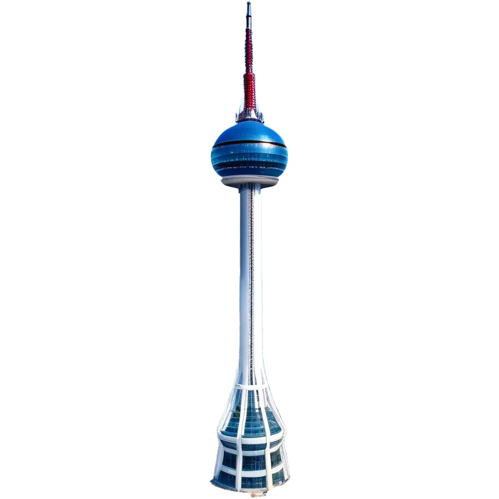 ​Cinematic Realistic N Seoul Tower, depicted in brilliant daylight as a slender, single-column tower rising from a modern cityscape, crowned by a sleek cylindrical observation deck offering panoramic views over Seoul, with crisp glass and steel surfaces reflecting clear blue skies and subtle architectural details that capture its futuristic elegance, emoji