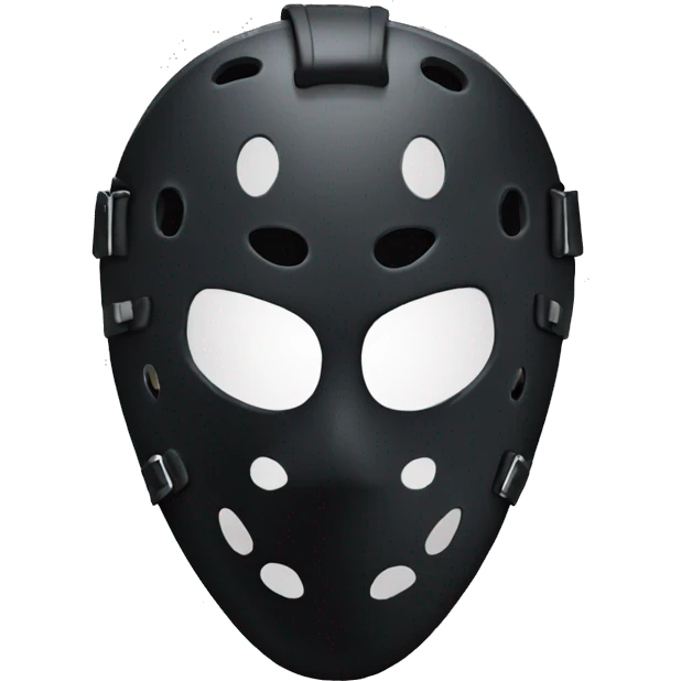 Black hockey mask emoji