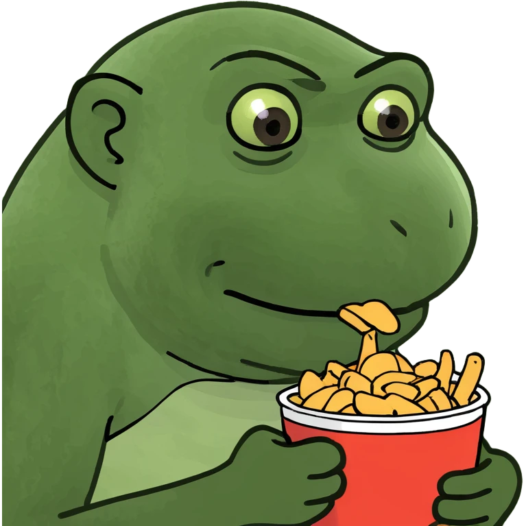 Fat monkey eating  emoji