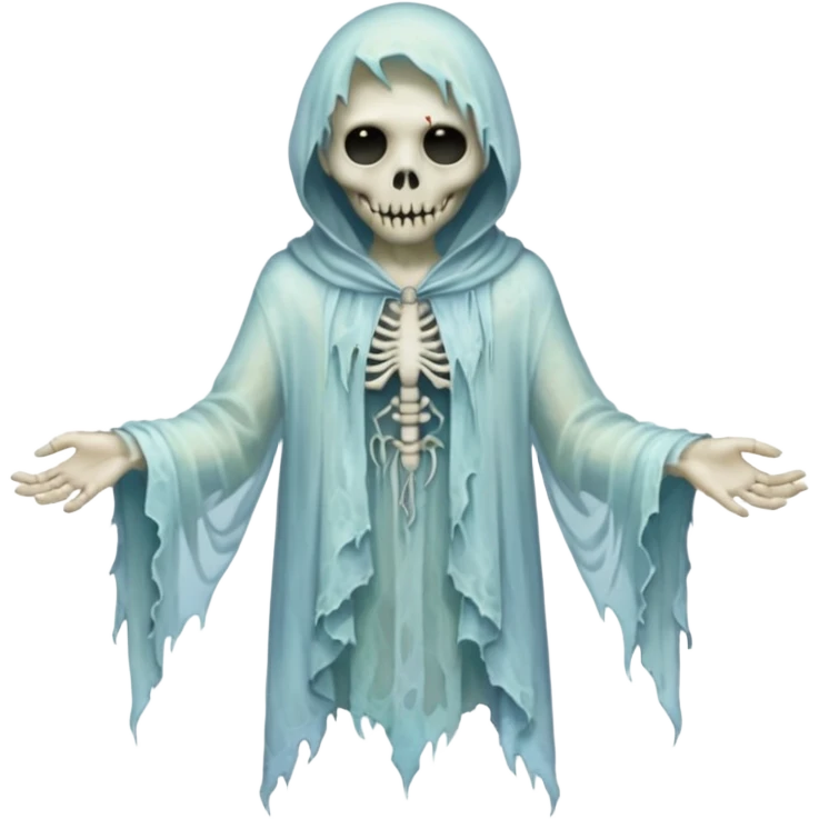 Diaphanous Transparent Spectral Ghoul Aesthetic  emoji