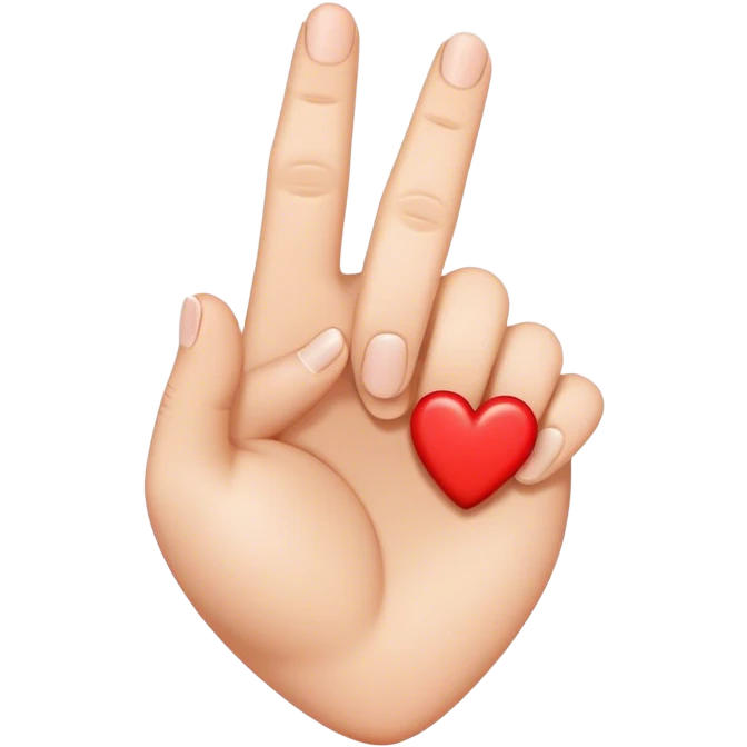 A heart with a middle finger inside  emoji