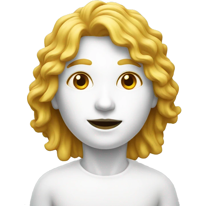 white ceramic emoji