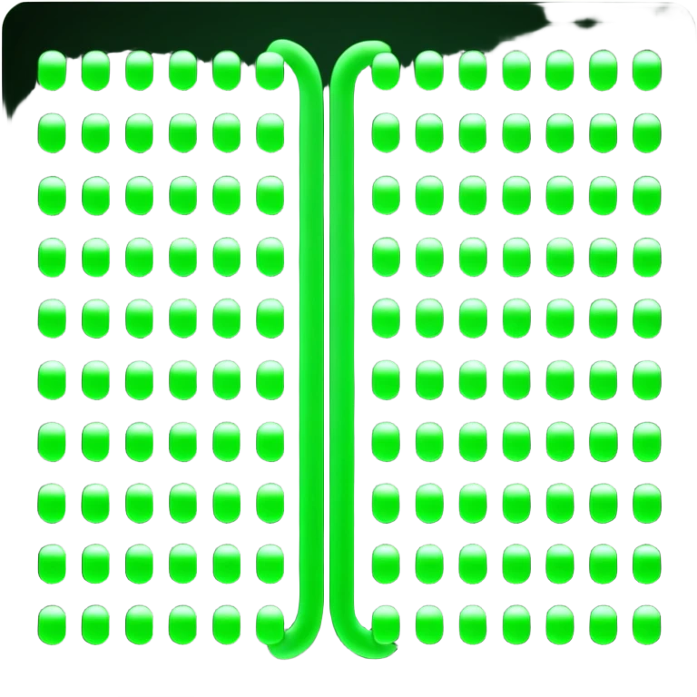 matrix green binary flowing emoji