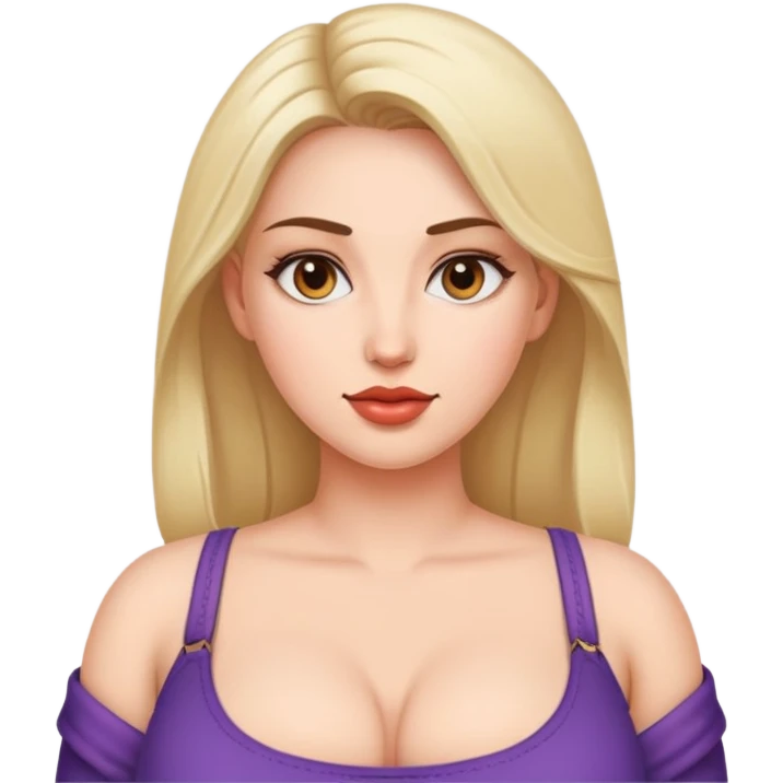 Naked Woman with big tits emoji