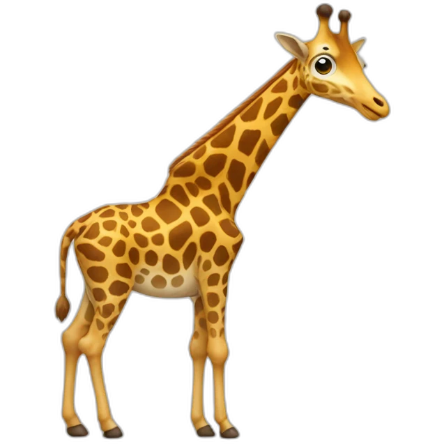 fourmi sur une girafe emoji