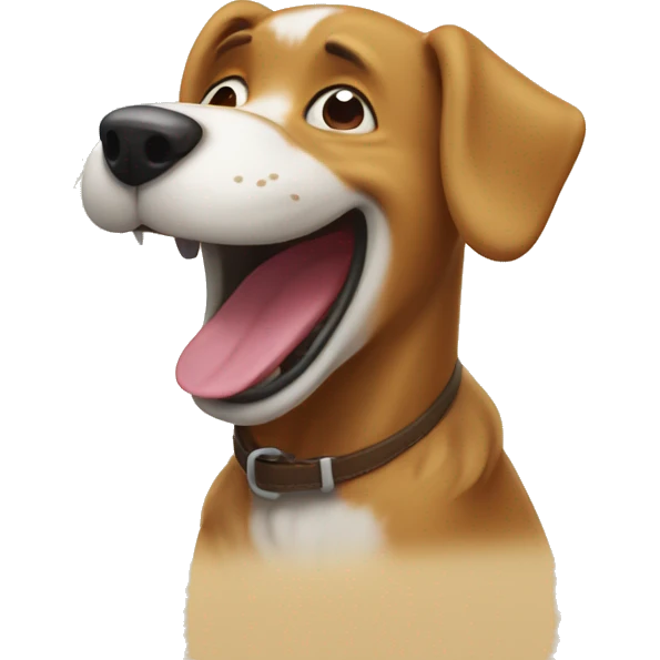 laughing dog emoji