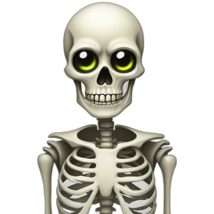 buissnessman fit skeleton with glowing eye emoji