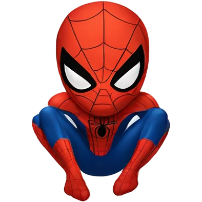 Big spider man on bathroom emoji