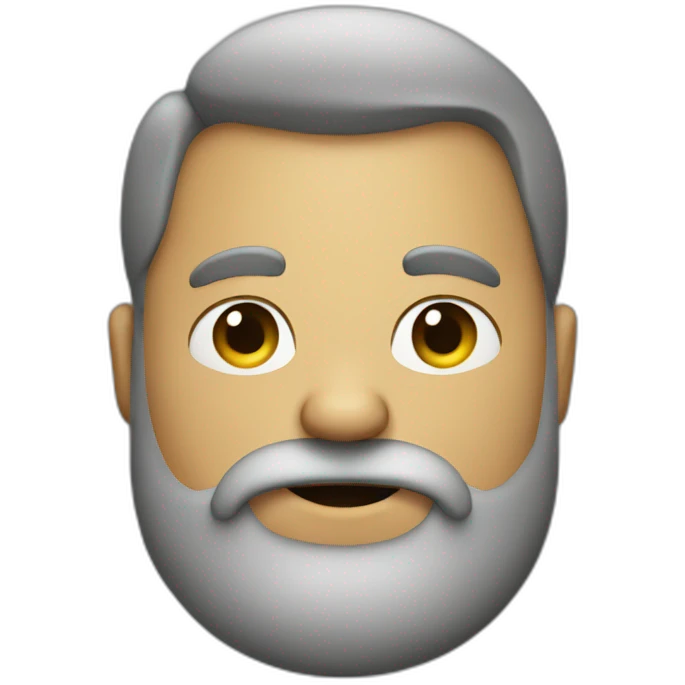 big belly hater with beard emoji